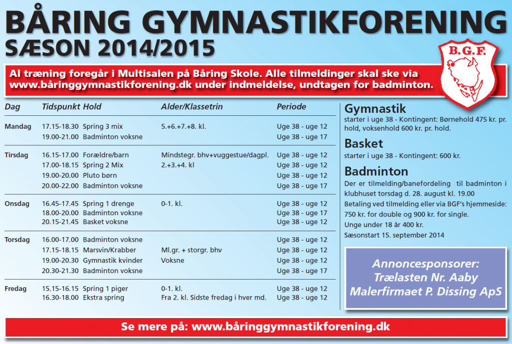 BGF-gynmastik 2014-15