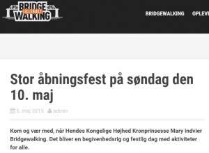 Indvielse af BridgeWalking