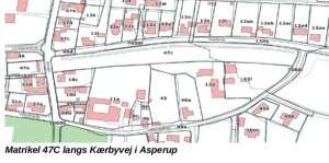 Matrikel 47C langs Kærbyvej i Asperup