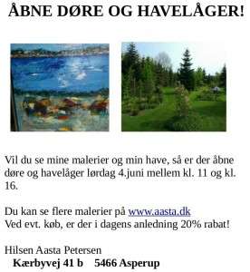 åbne døre og havelåger